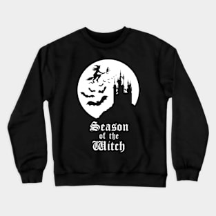 Season of the Witch - Spooky White Moon Crewneck Sweatshirt